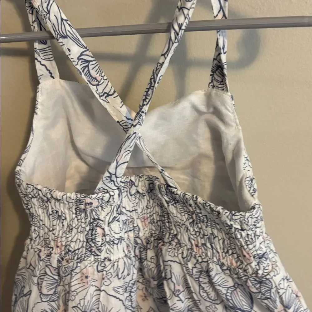 Tommy Bahama Blue and White floral print girls dress size 3T